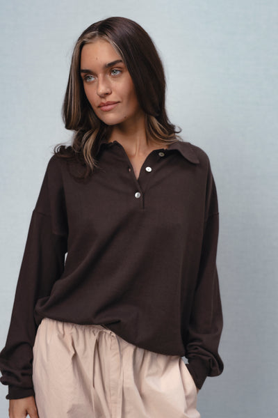 Rose solid polo marškinėliai