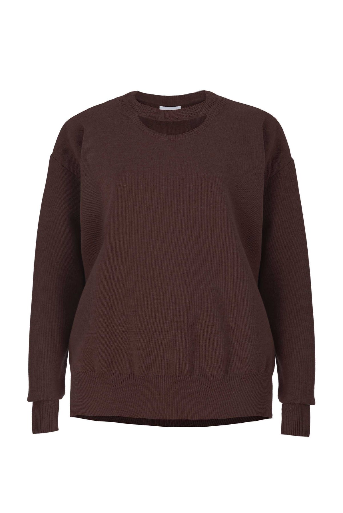Rotondo 100% merino megztinis šokoladas
