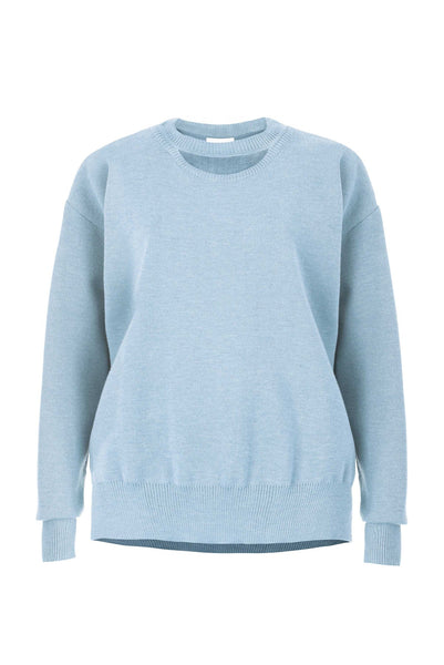Rotondo 100% merino megztinis šviesiai mėlyna