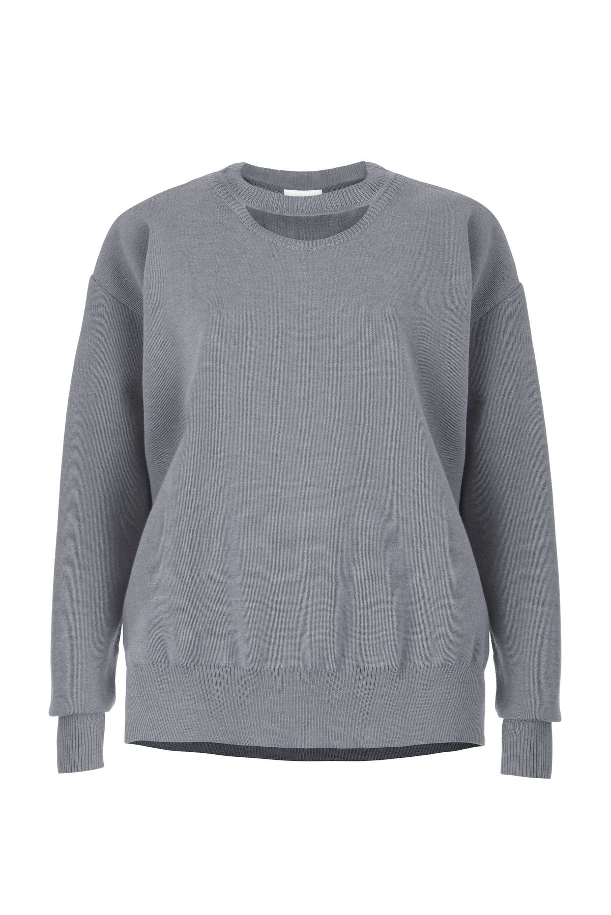 Rotondo 100% merino megztinis pilka