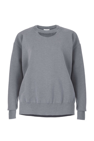 Rotondo 100% merino megztinis pilka