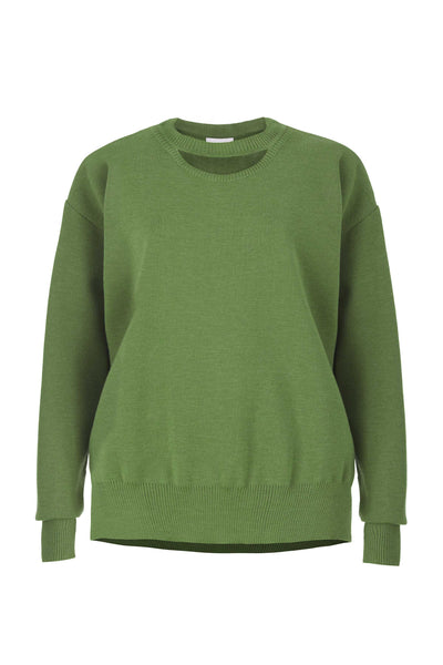 Rotondo 100% merino megztinis žalia alyvuogė