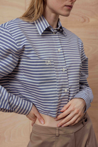 Bjoerg striped trumpi marškiniai
