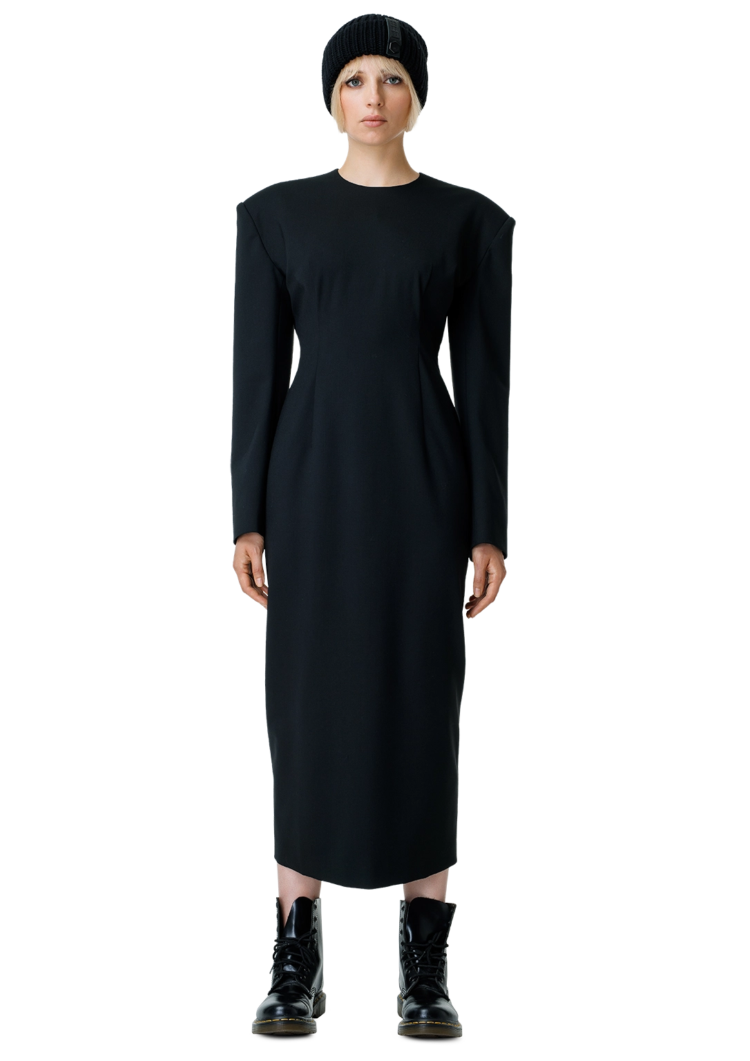 Statement shoulder suknelė