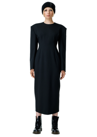 Statement shoulder suknelė