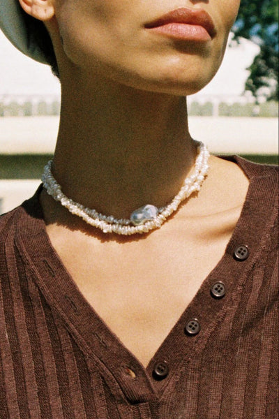 Keshi perlų chokeris
