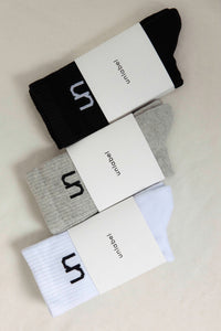 Kojinės l White/black