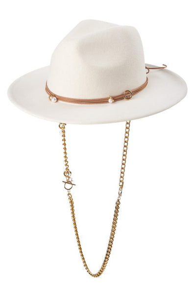 Chain fedora skrybėlė