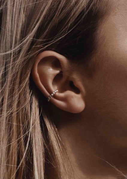 Champagne ear cuff silver