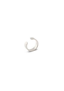Flat ear cuff silver
