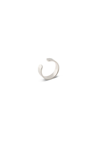 Flat ear cuff silver