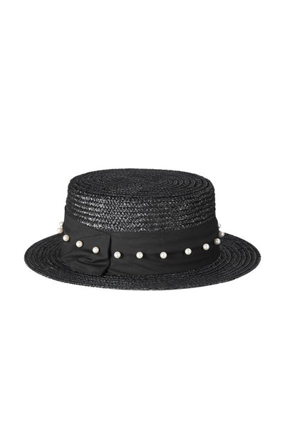 Pearls black skrybėlė