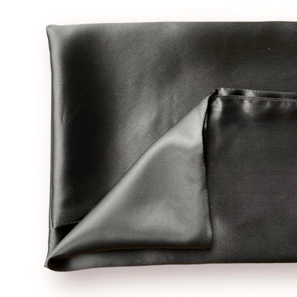 Kapučino – metalo spalvos šilkinis pagalvės užvalkalas