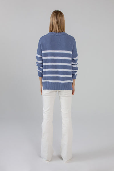'ARIELLE’ light blue/white megztinis