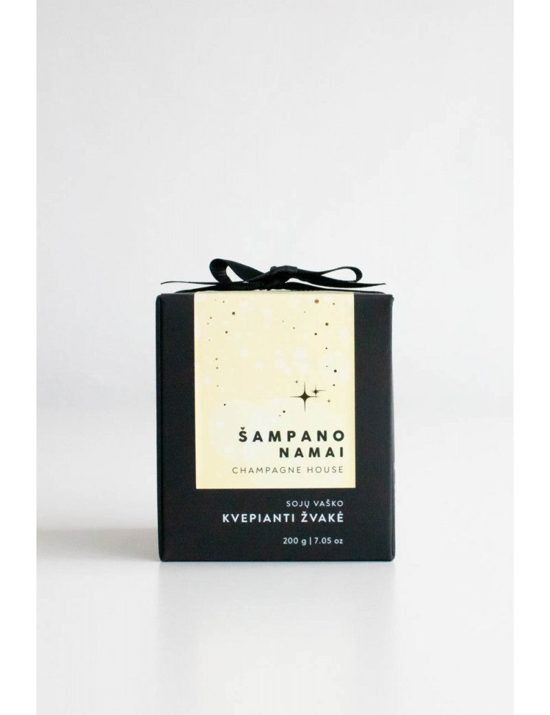 Šampano namai | Aromatinė sojų vaško žvakė | MOOD