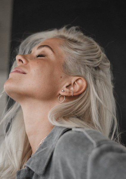 Chord silver auskarai