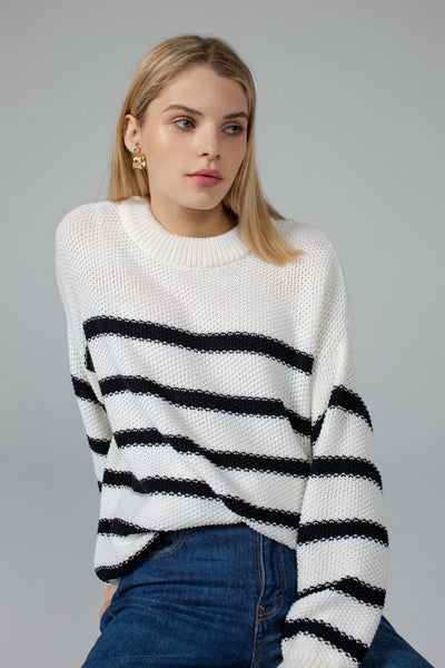 'ARIELLE’ white/black megztinis