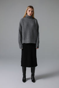 'CHRISTINE’ grey megztinis