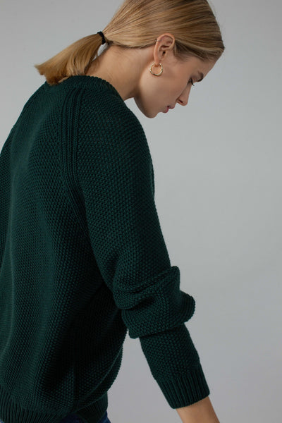 ‘SUZY’ dark green megztinis