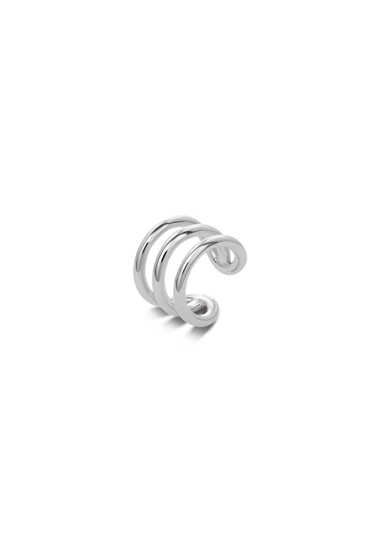 Wave ear cuff silver