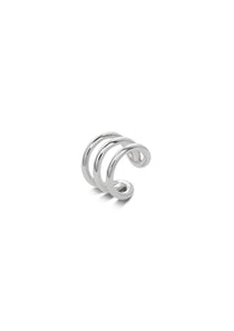 Wave ear cuff silver